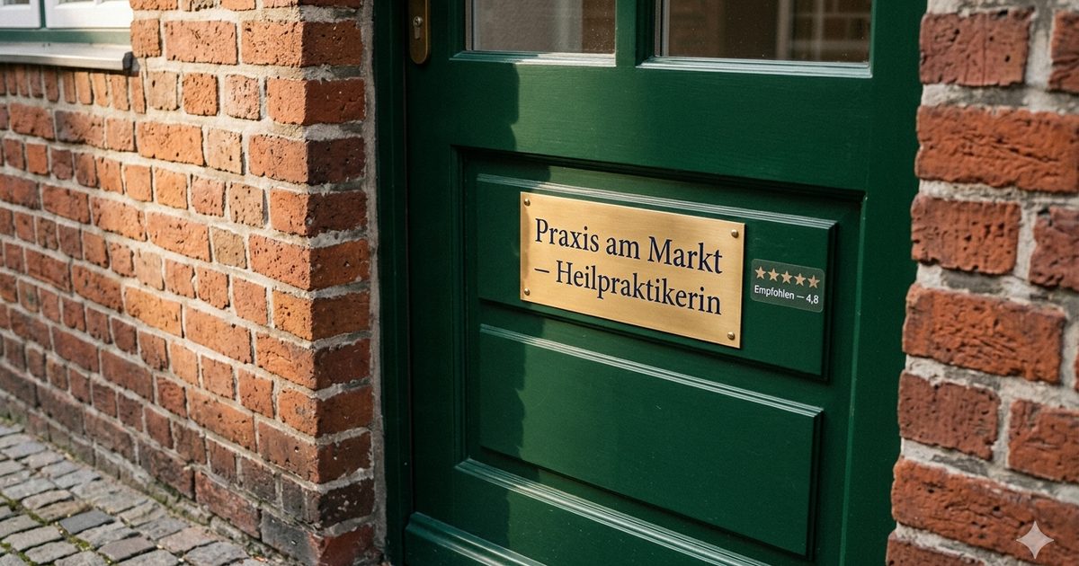 Karte von Bremen und Umland mit Praxis-Pin in Worpswede — Local-SEO-Visualisierung